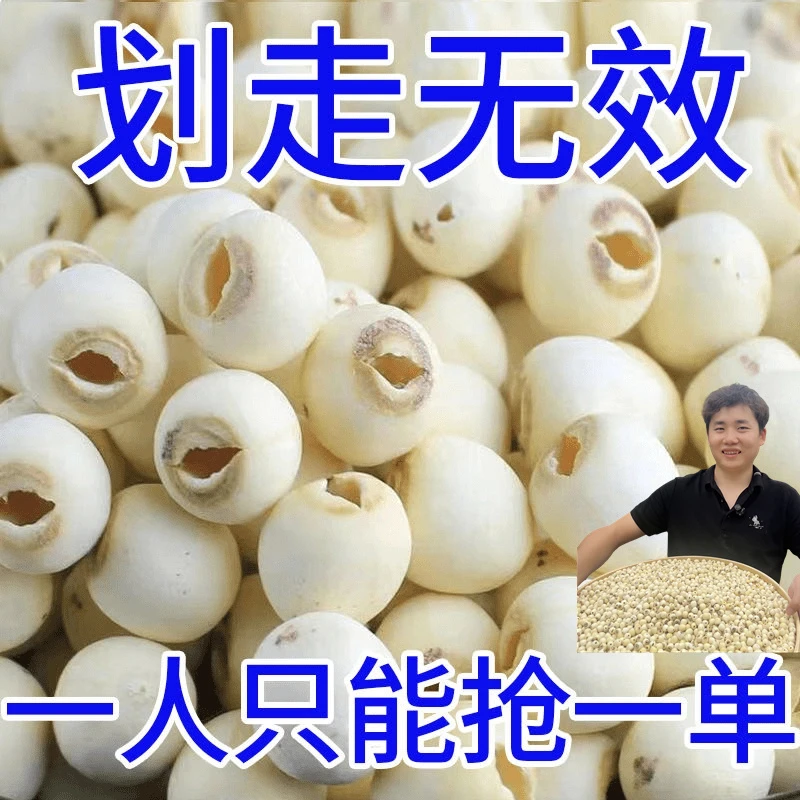 2025正宗莲子干货特级去芯大粒上等特级莲子无硫莲子磨皮去芯莲子