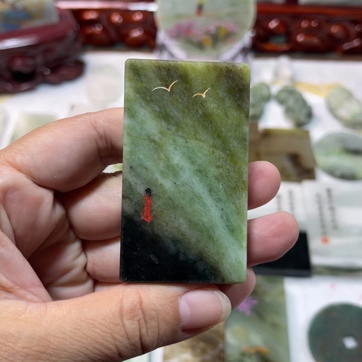 独山玉未镶嵌颈饰