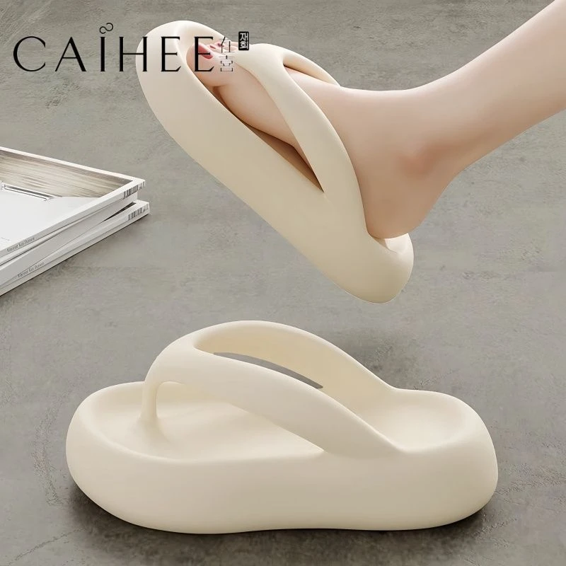 4.0cm踩屎感eva夹脚厚底人字拖女夏季外穿室内家居防滑沙滩凉拖鞋