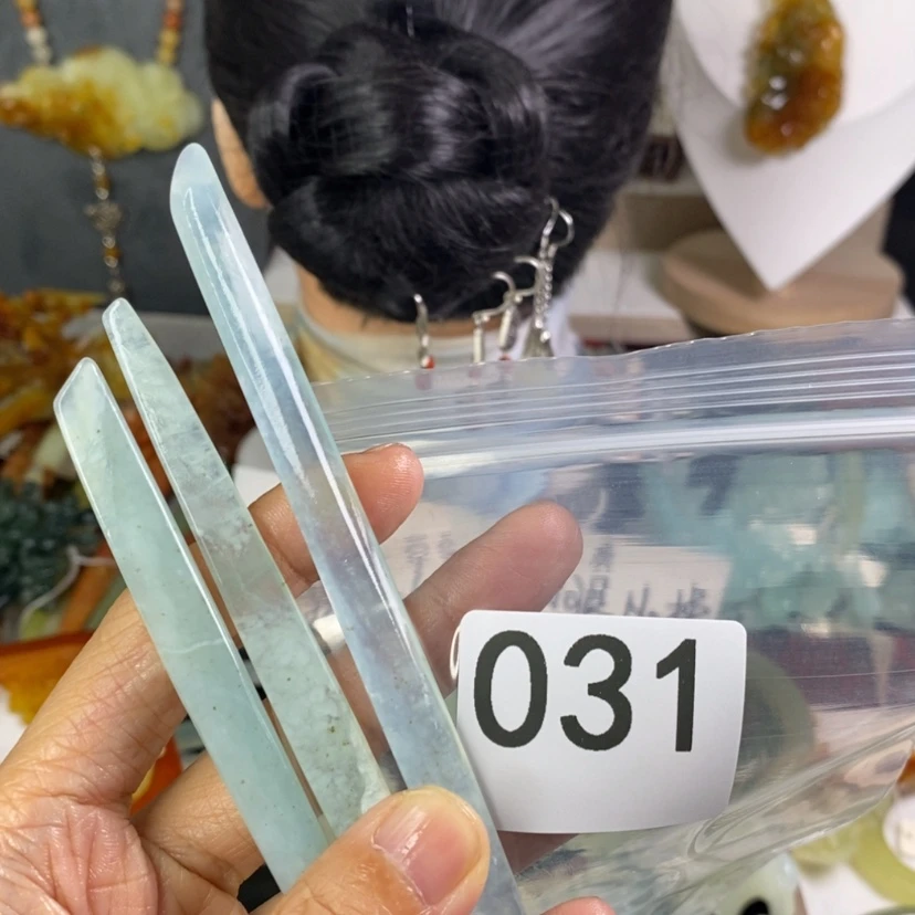 【闪购商品】岫玉发饰未镶嵌?*初