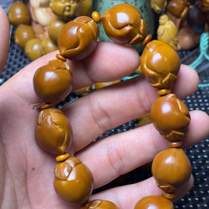 橄榄核手串/手链手工寿桃橄榄核