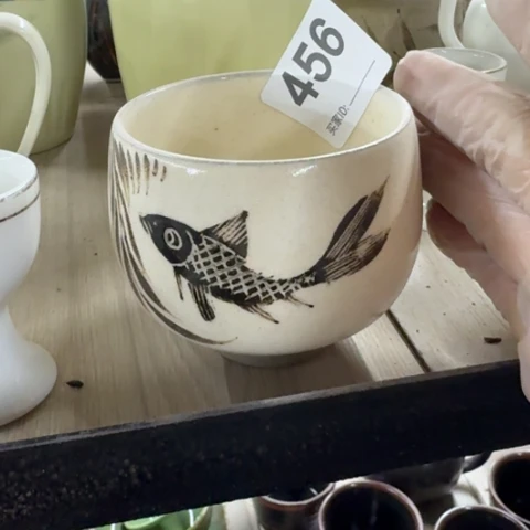 泥塑主人杯一只全品