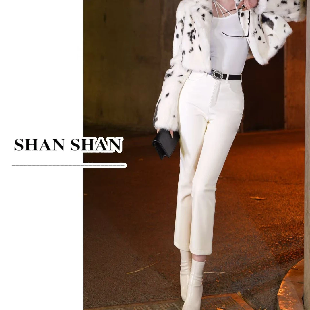 SS姗姗 秋冬时尚简约气质修身显瘦百搭直筒休闲裤女 51270567-583