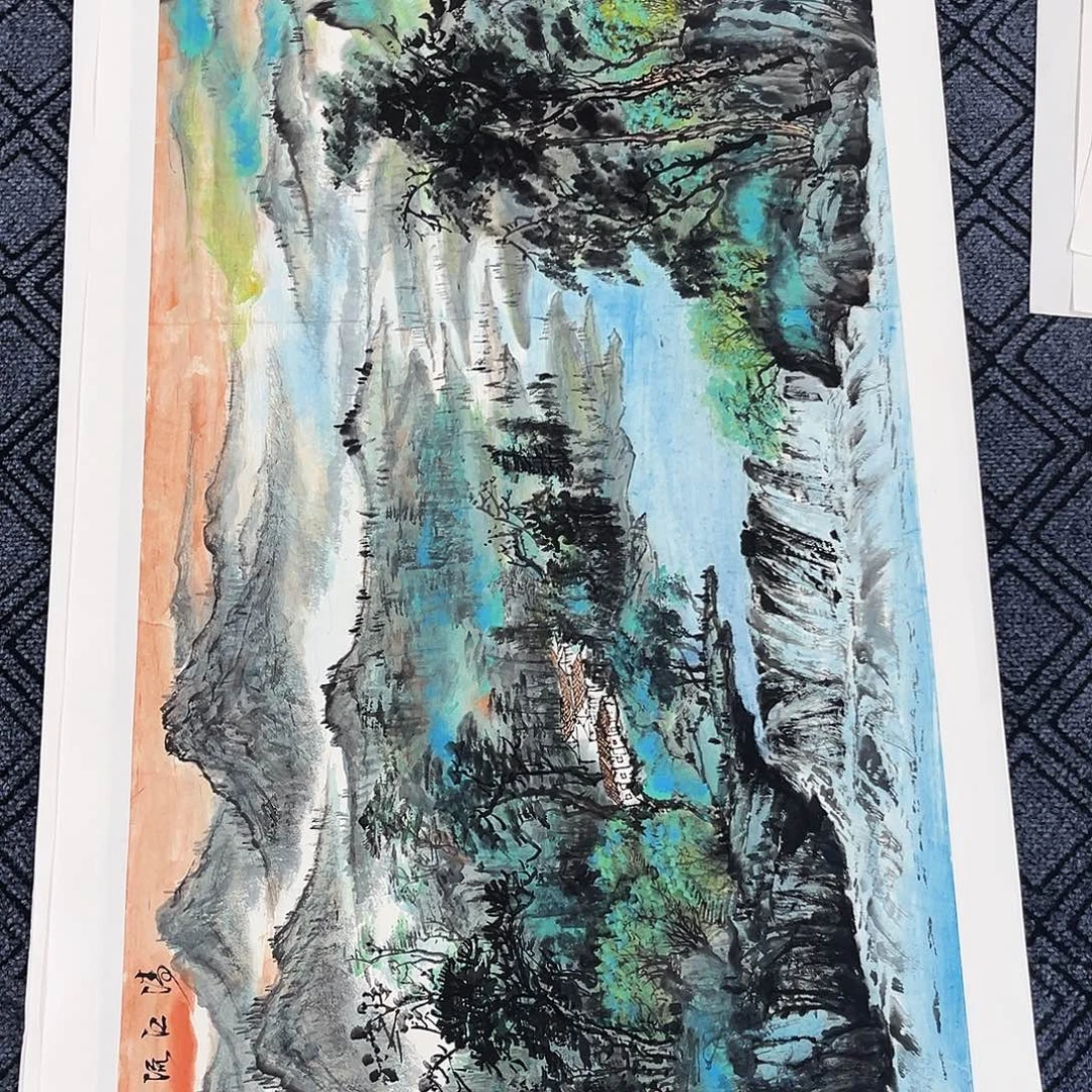 国画四尺山水作品