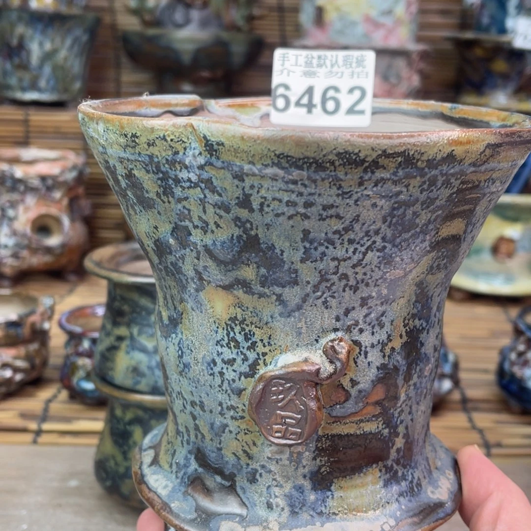 手工花盆默认瑕疵完美者勿拍