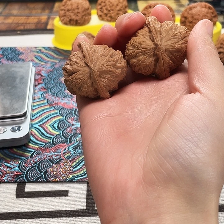 文玩核桃把件不***。白狮子39全