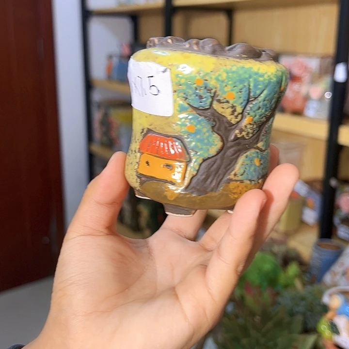 陶瓷多肉花盆满15包邮