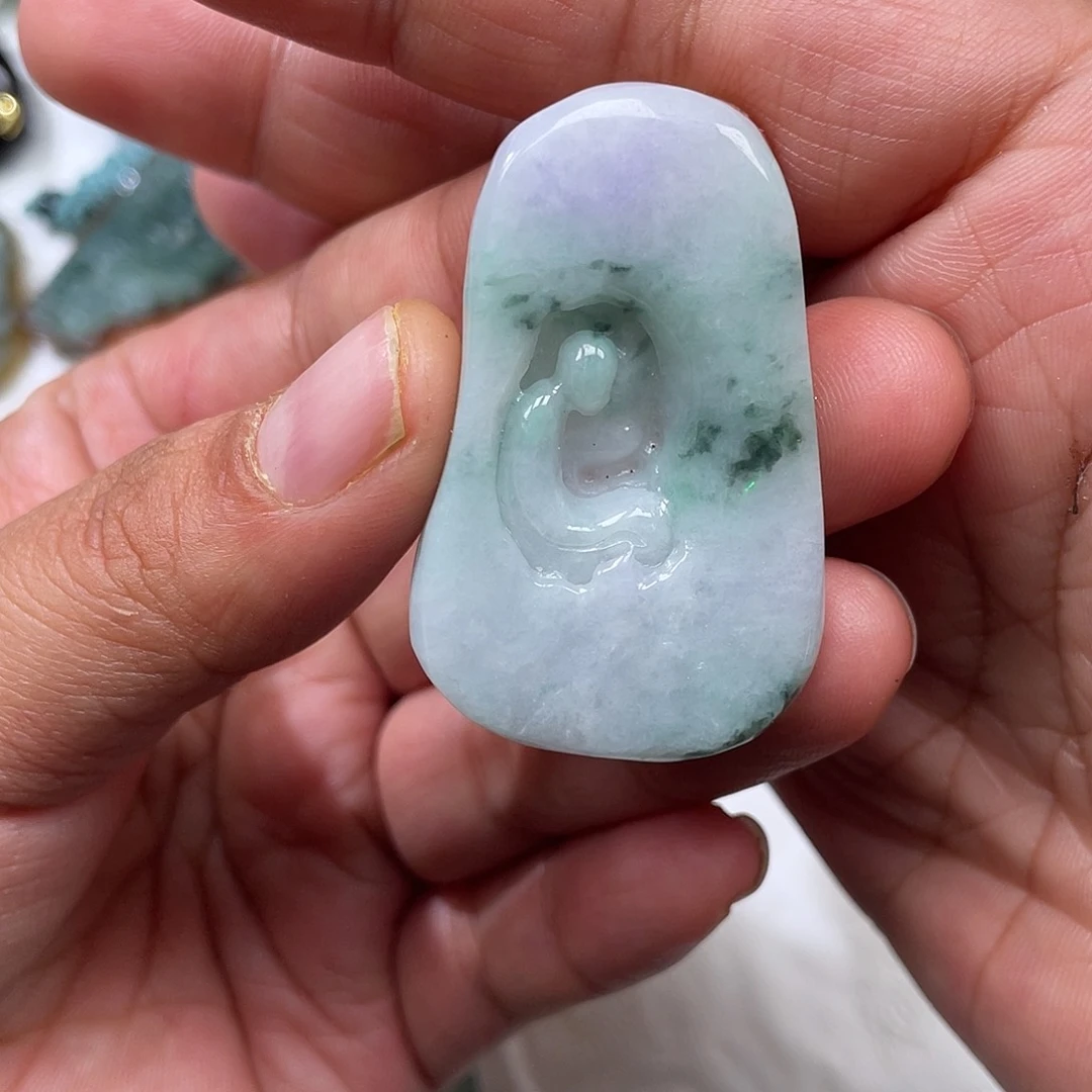 颈饰未镶嵌翡翠翡玉缘翡翠