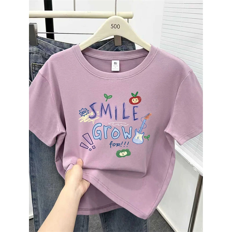 大码正肩短袖t恤女2025夏季新款胖mm穿搭遮肚子时尚显瘦半袖上衣