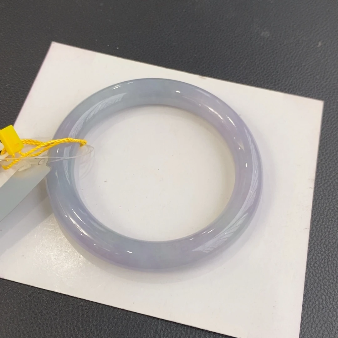 翡翠未镶嵌手镯8号58.5圆条