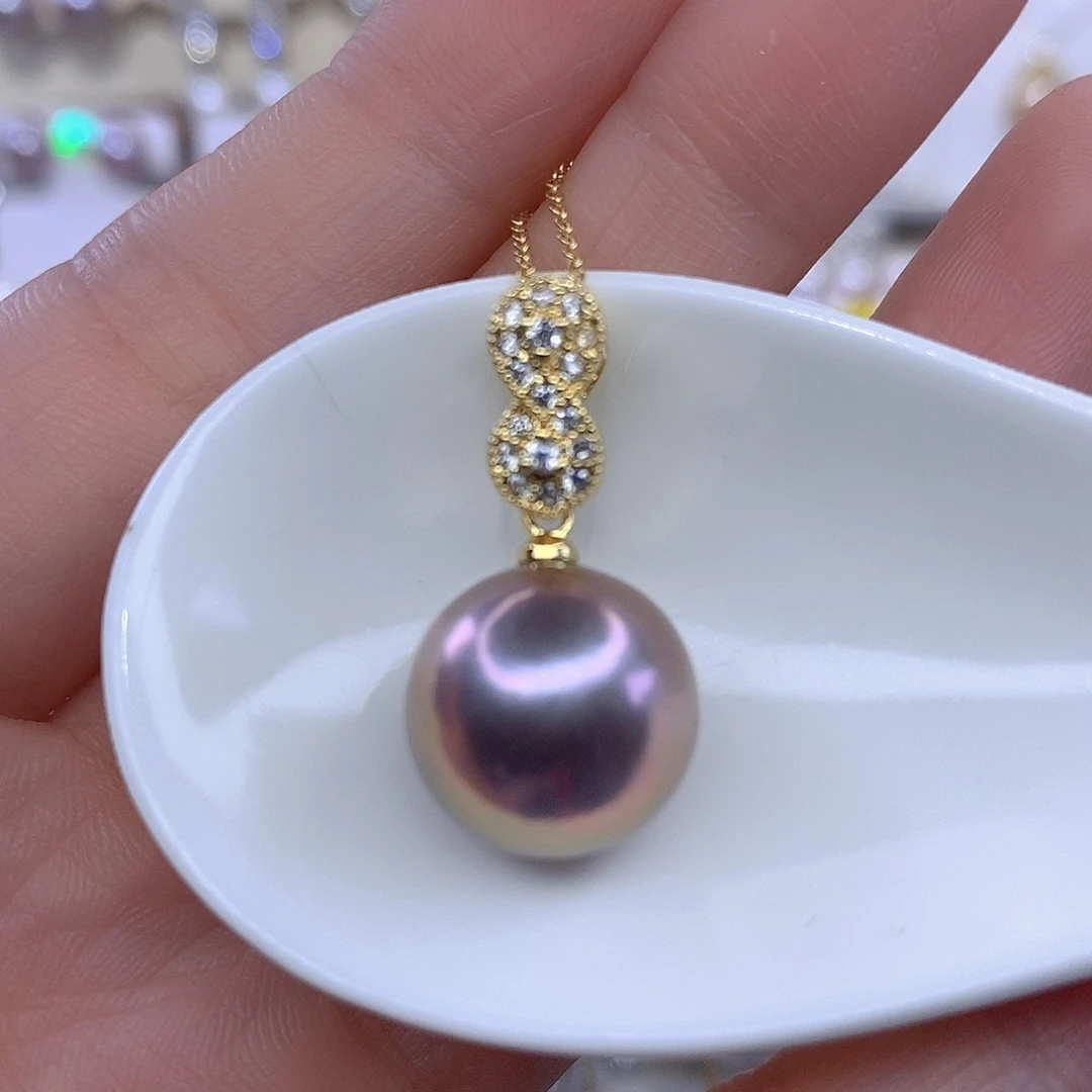 颈饰合金淡水珍珠