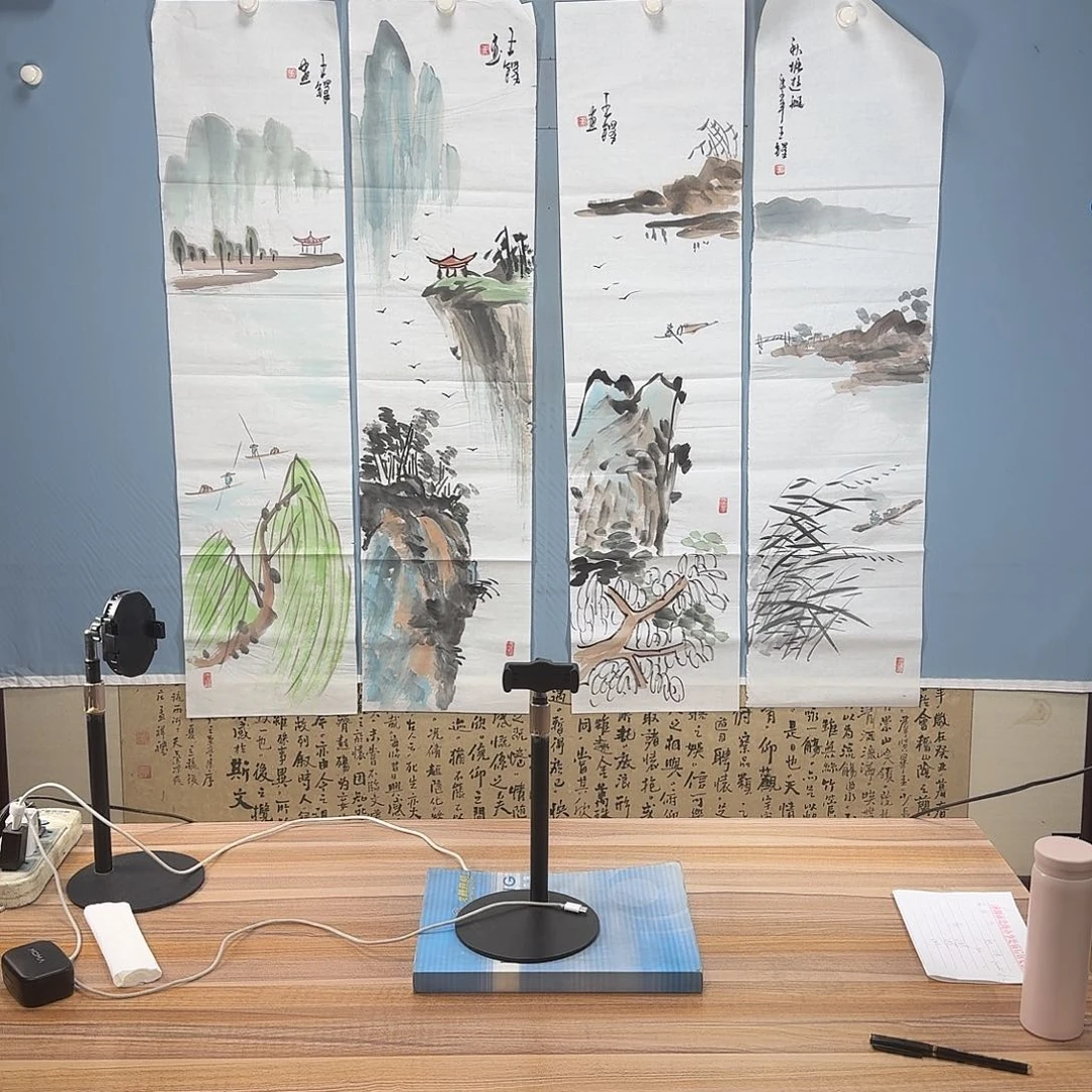 平***家国画1325 牡丹图画师