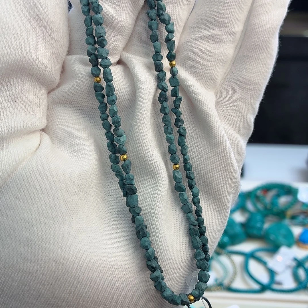 绿松石未镶嵌把件3mm