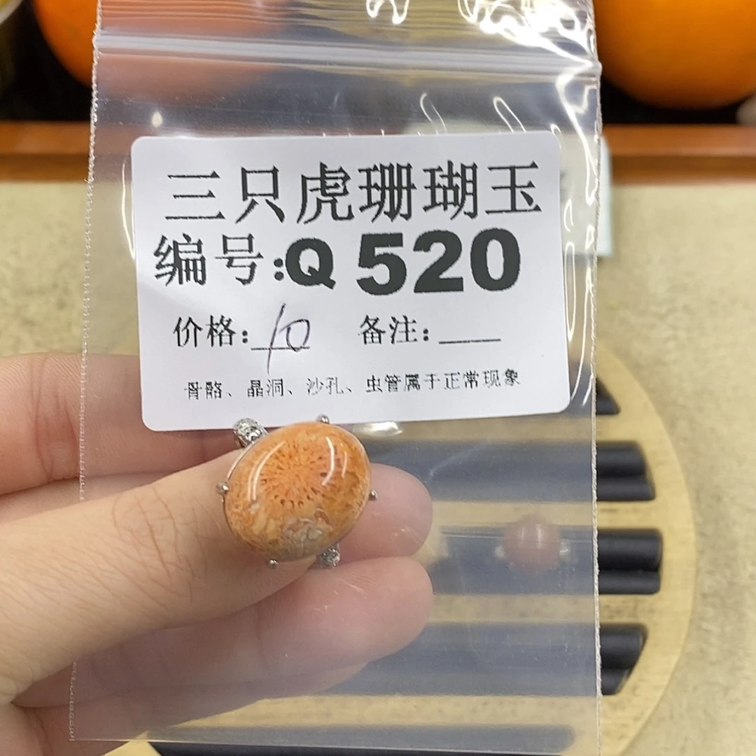 硅化珊瑚（珊瑚玉）1未镶嵌?*媚