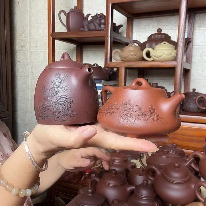 大***成茶壶紫砂石瓢秦权260cc精工半手工