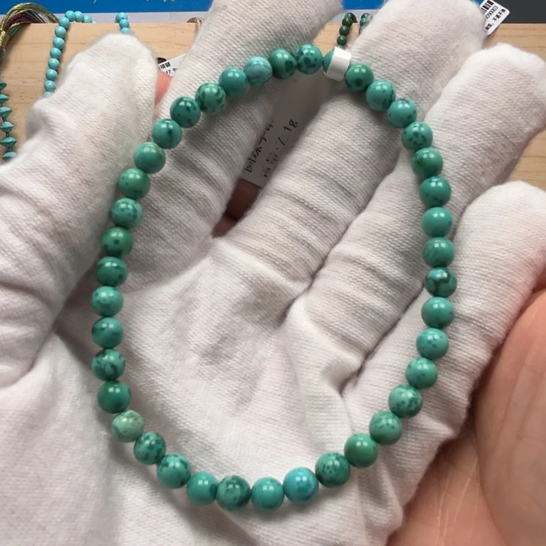 绿松石圆珠手串未镶嵌