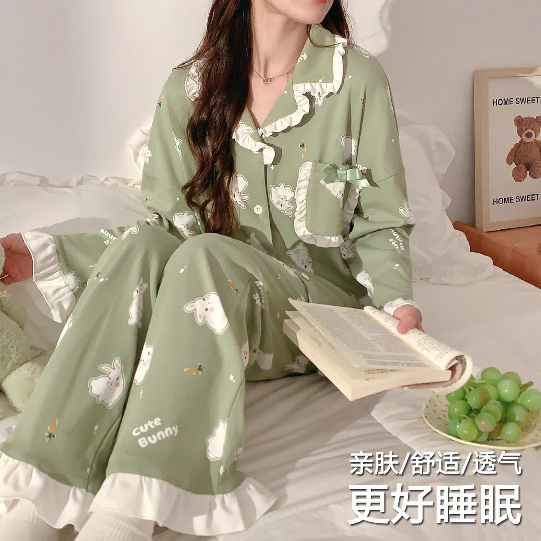 秋季长袖睡衣女款爆款2025新款春秋套装女士高颜值网红家居服冬天