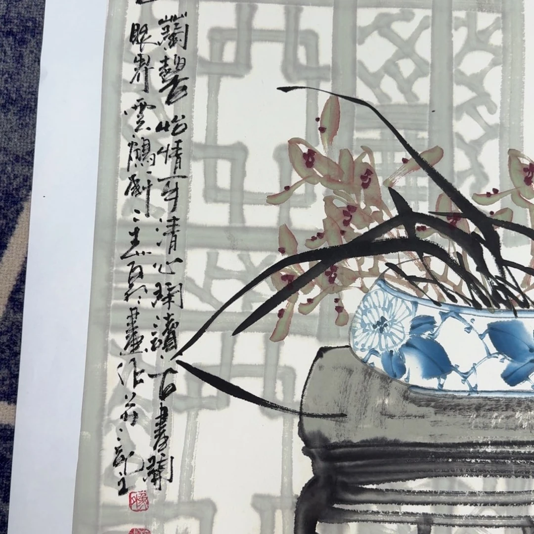 国画国画作品山水花鸟