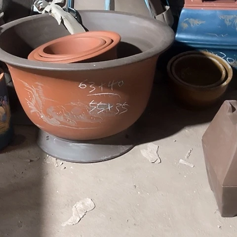 紫砂花盆大金钟盆一个