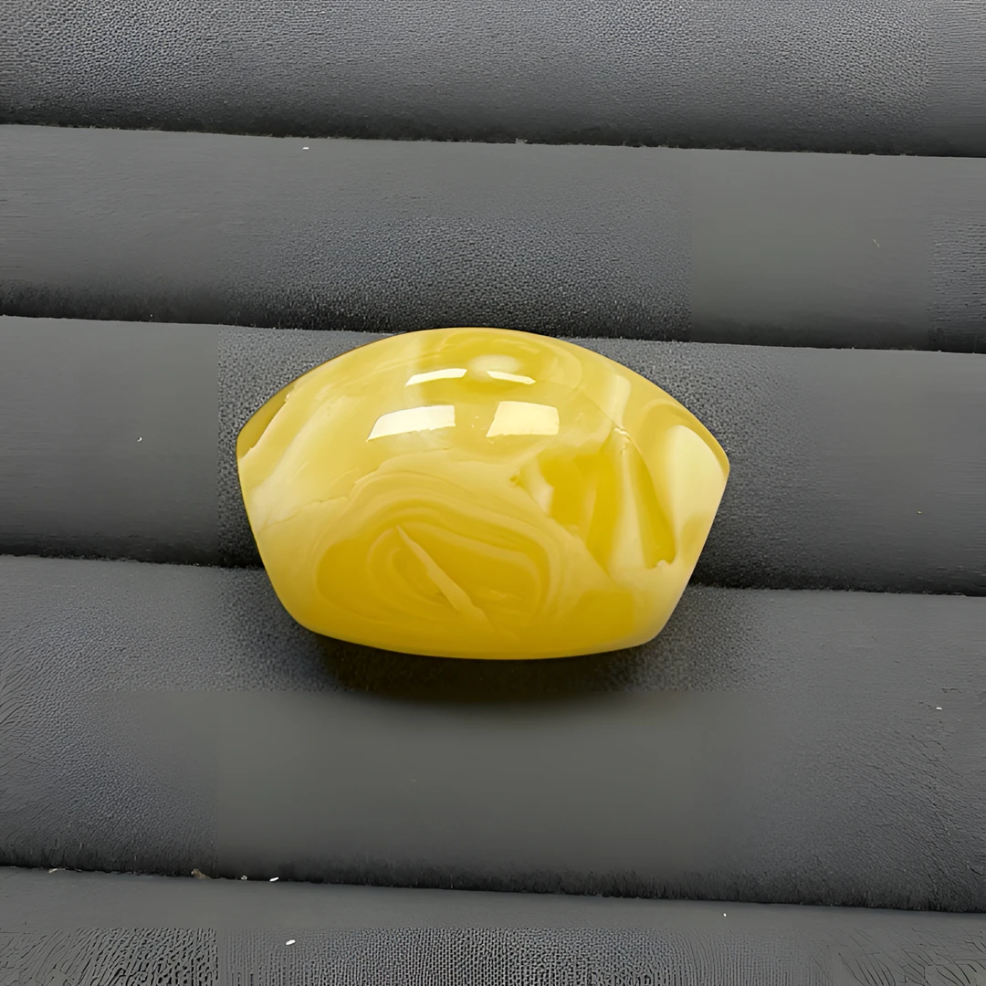天然原矿蜜蜡浓蜡妖花溶洞马蹄珠39*26mm
