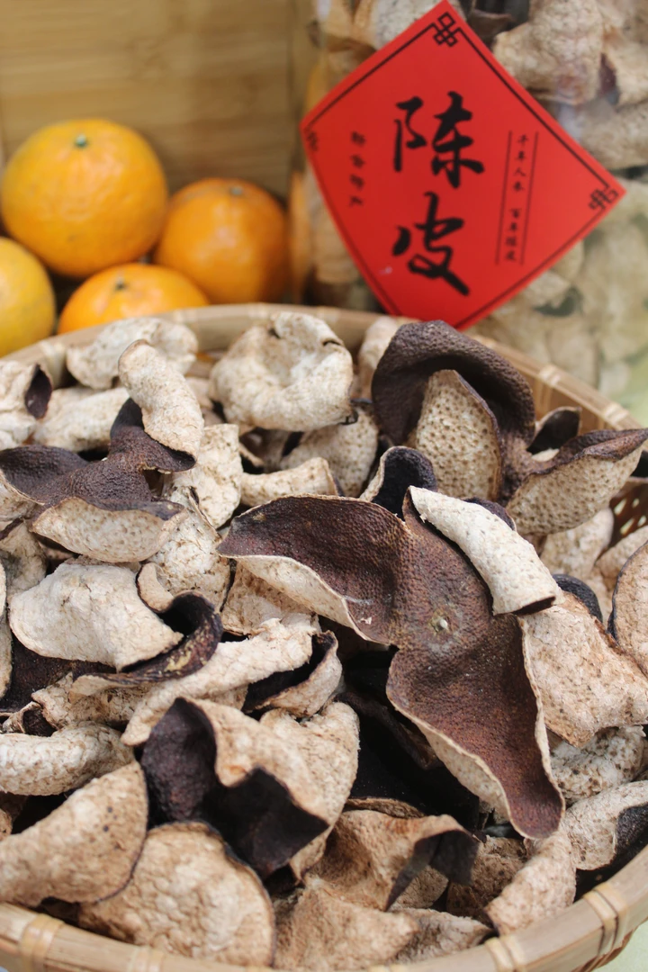 三年 2021年新会陈皮袋装梅江圈枝老树大红皮 自然生晒干仓陈化