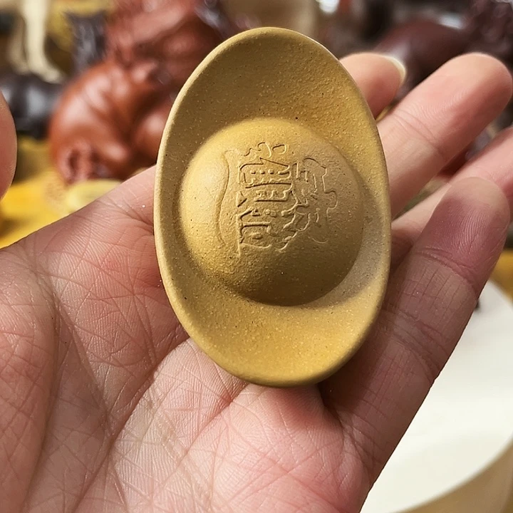 紫砂茶宠金元宝小茶宠