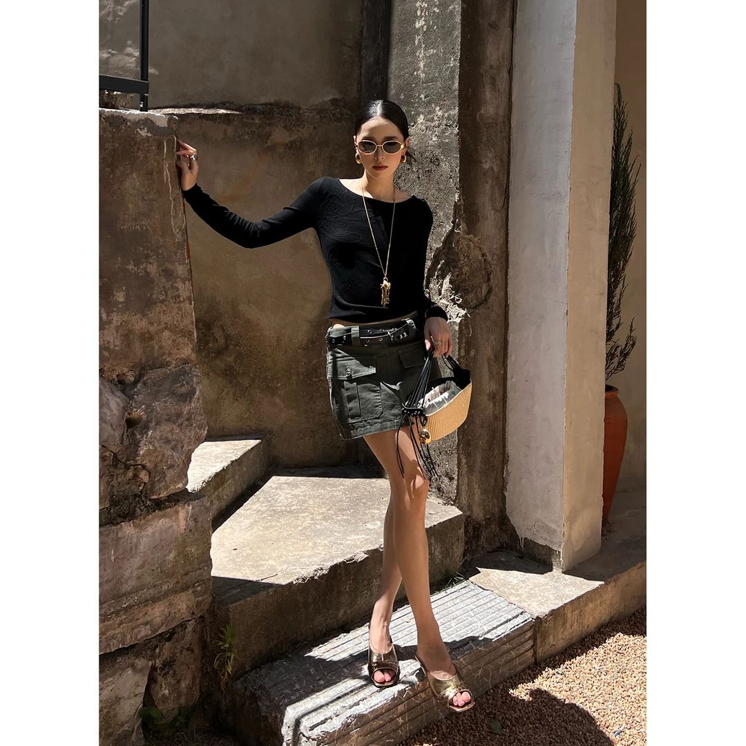 CNLEEWEI 设计师品牌 25早秋 提花毛织打底上衣 SOLSOL买手店