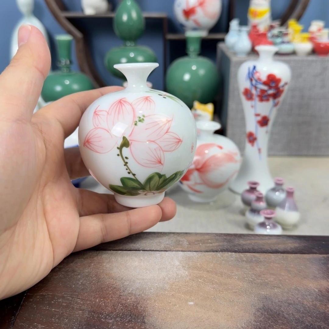 陶瓷手工小花器摆件