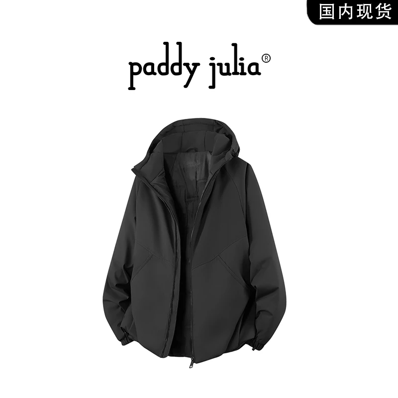 Paddy julia美式高级感多巴胺外套男士冬季休闲拼色保暖加厚棉服