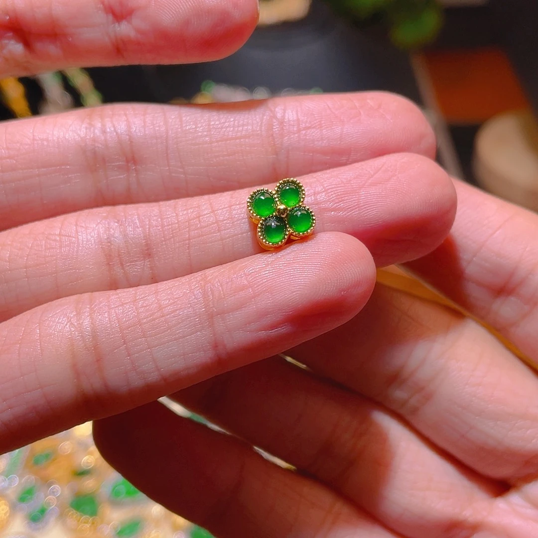 翡翠吊坠(不含链)银S925镶嵌