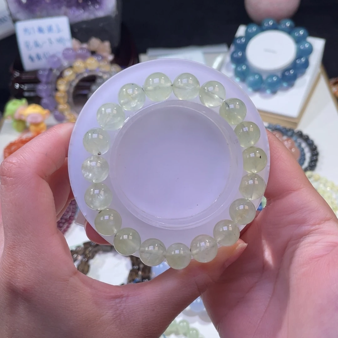 未镶嵌手链水晶竹影绿葡萄10+