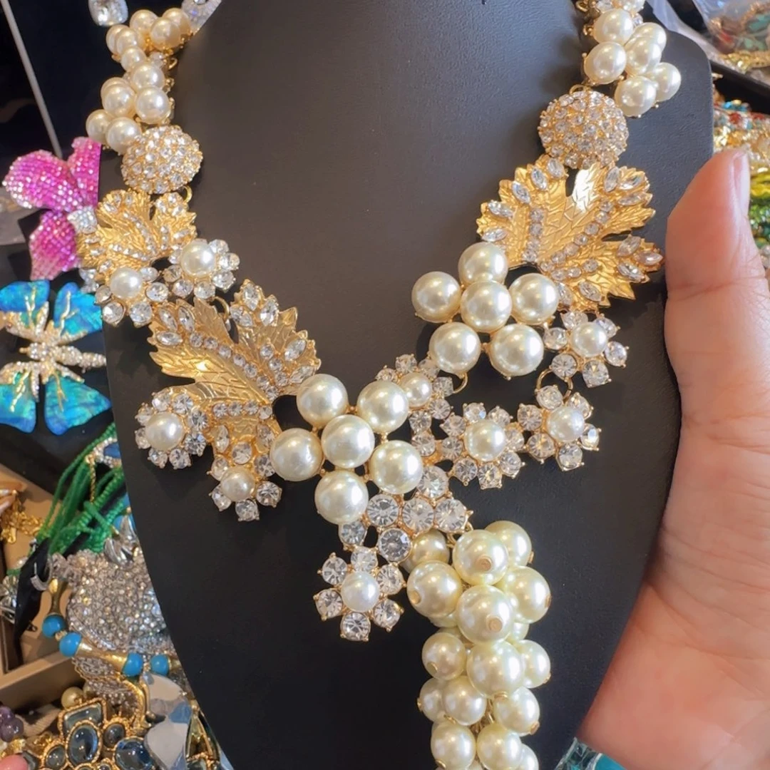 铁合金大理石小**悠项链