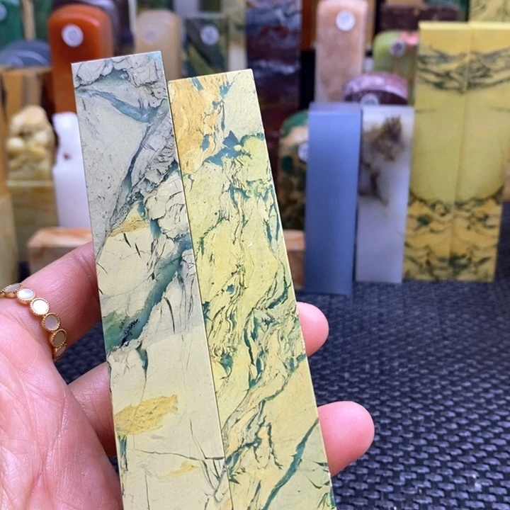 南美石青*青田石印章石