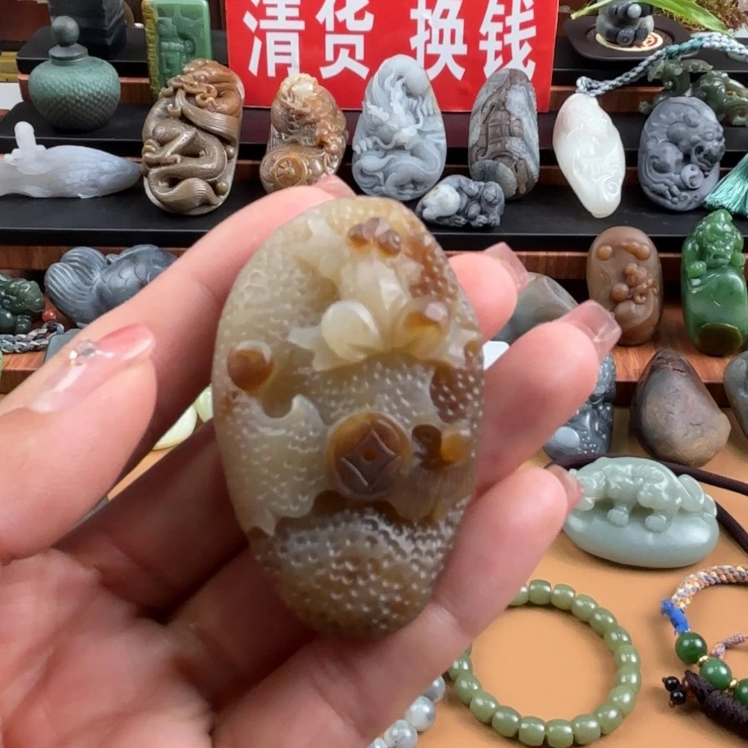 和田玉未镶嵌挂件
