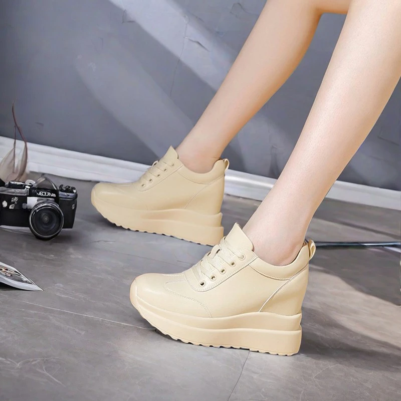 内增高女鞋2025夏季松糕品质百搭休闲运动鞋小个子显高鞋子老爹鞋