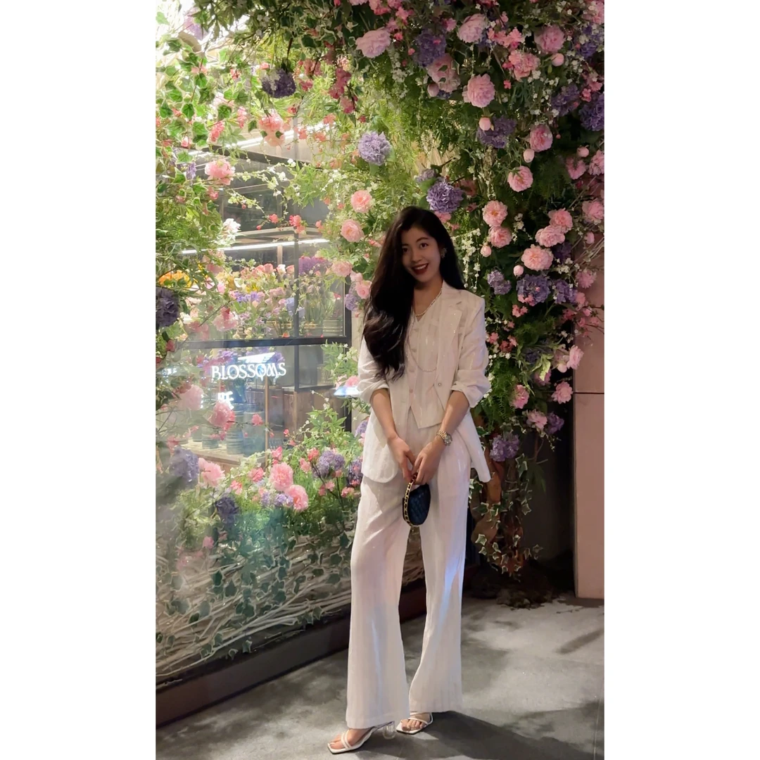 N.COU妮蔻25秋新款气质通勤风高级感洋气时髦西装马甲套装DY22761