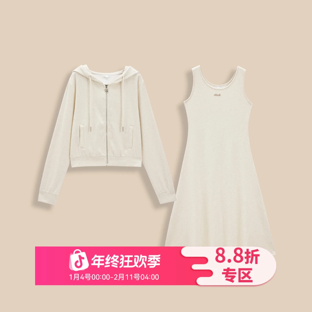 IEF/爱依服2025秋季新款韩版休闲时尚日常百搭通勤慵懒风里外套裙