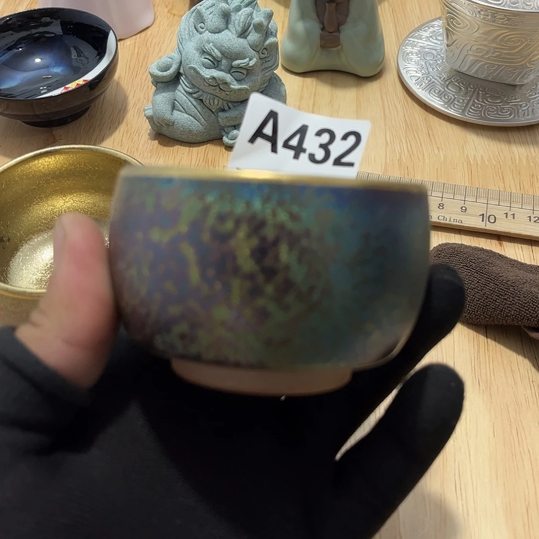 瓷片茶摆件工艺品摆件666