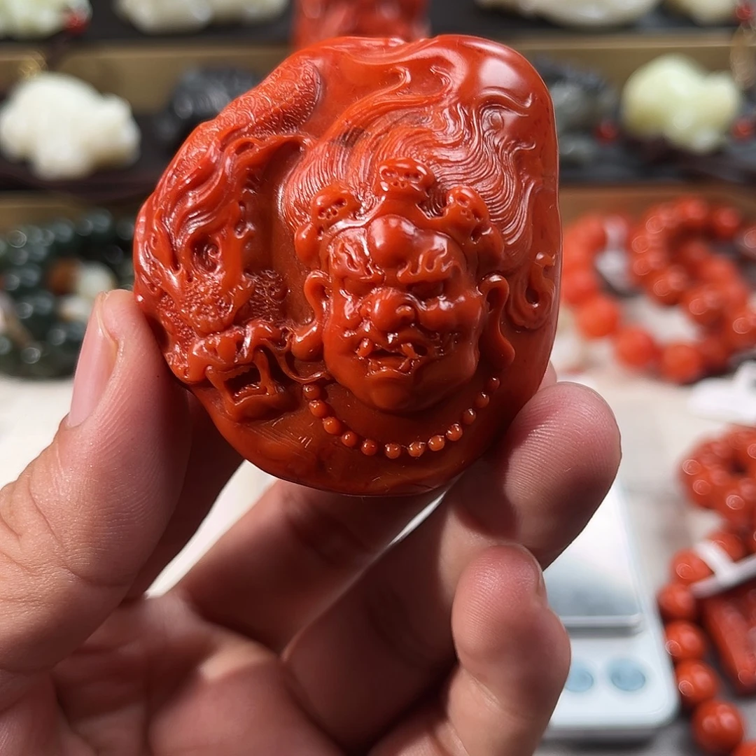 南红玛瑙未镶嵌颈饰