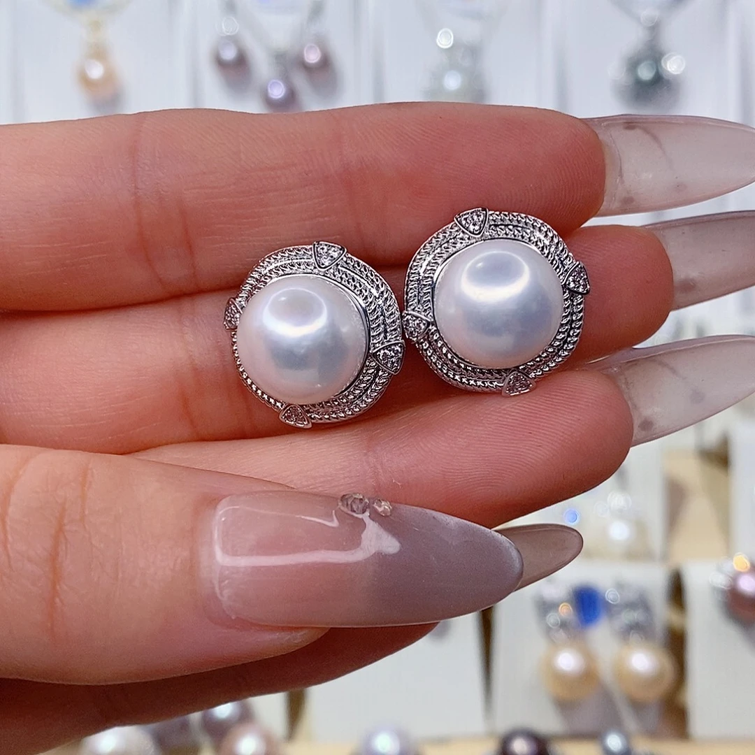 耳饰未镶嵌淡水珍珠