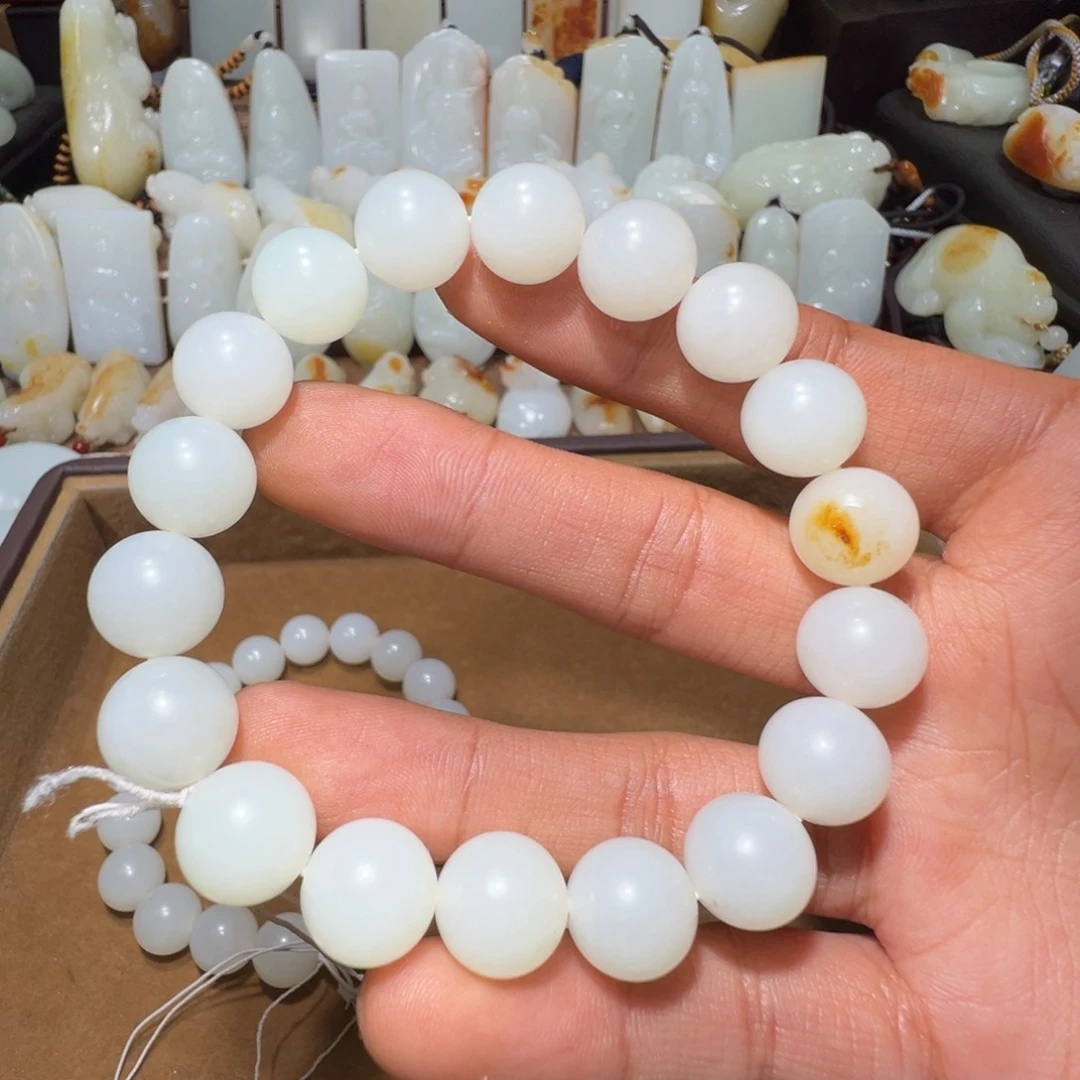 和田玉手串未镶嵌