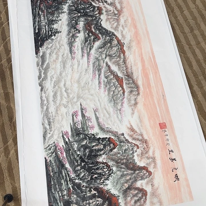 国画花鸟的翅膀和羽毛三尺