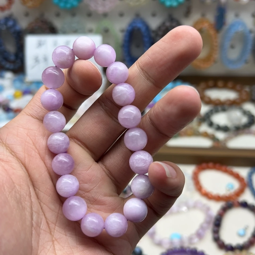 未镶嵌手链水晶10.5咪紫锂辉