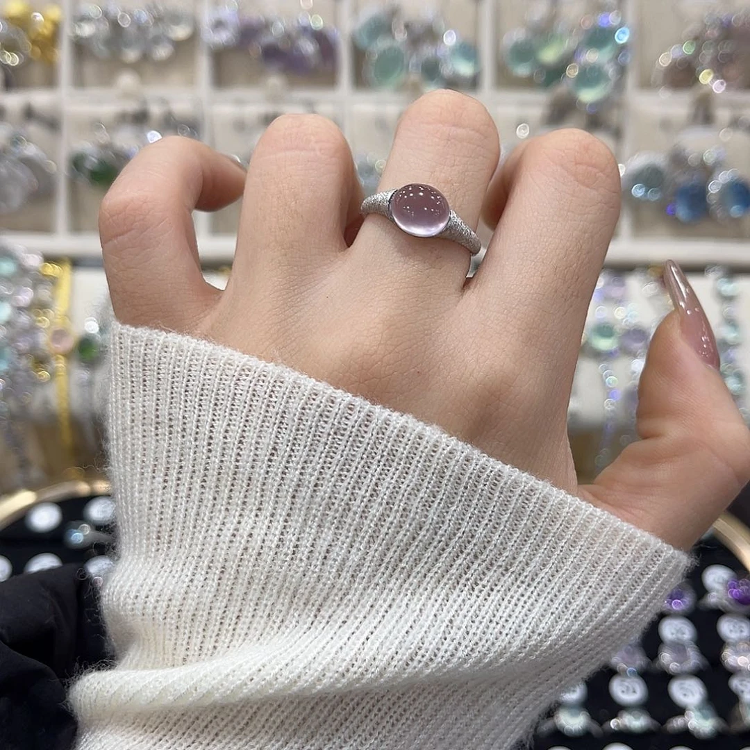 Y***o蛇纹石玉银S925镶嵌戒指