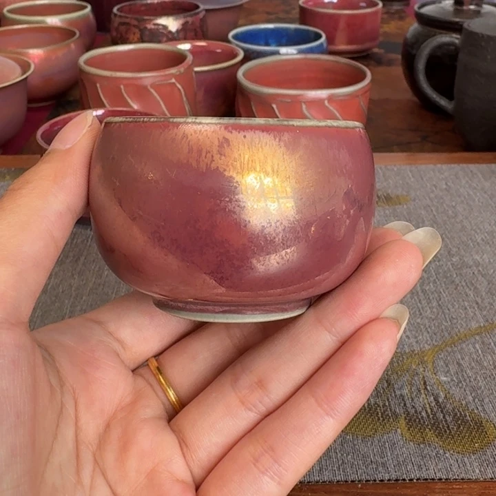 017彩金釉传统工艺主人杯