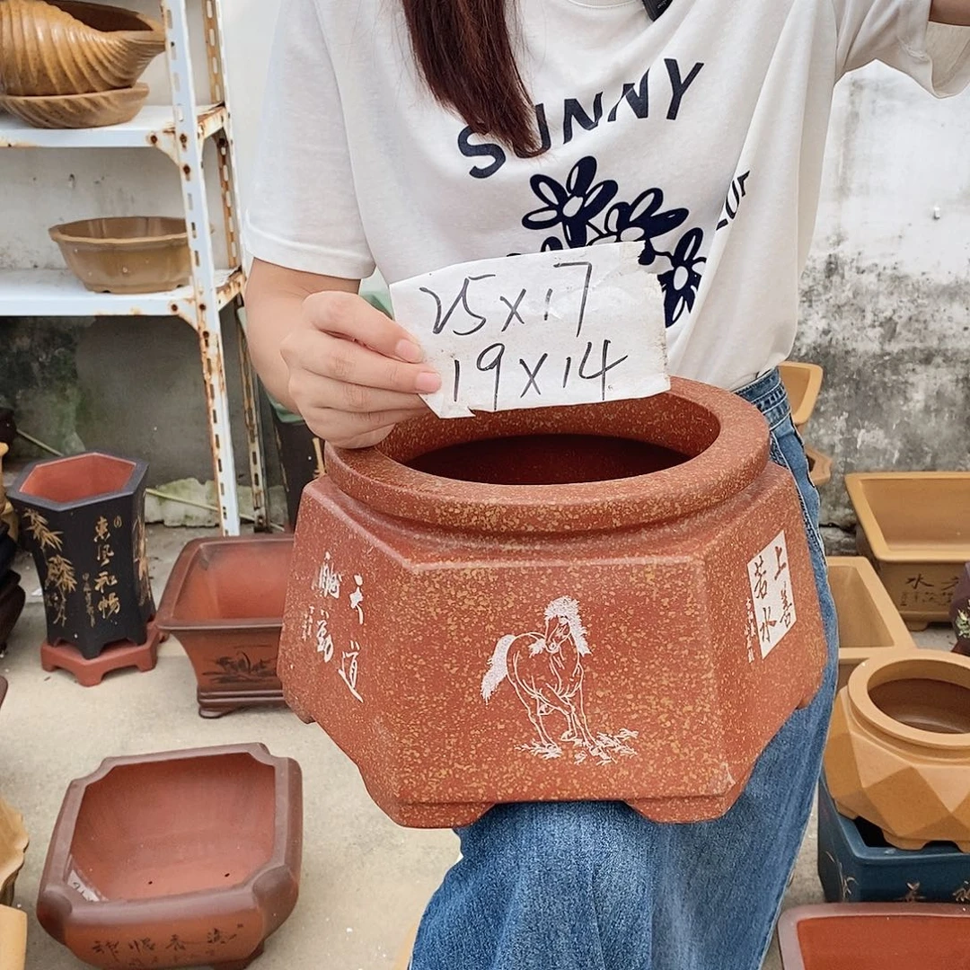 段泥花盆紫砂花盆