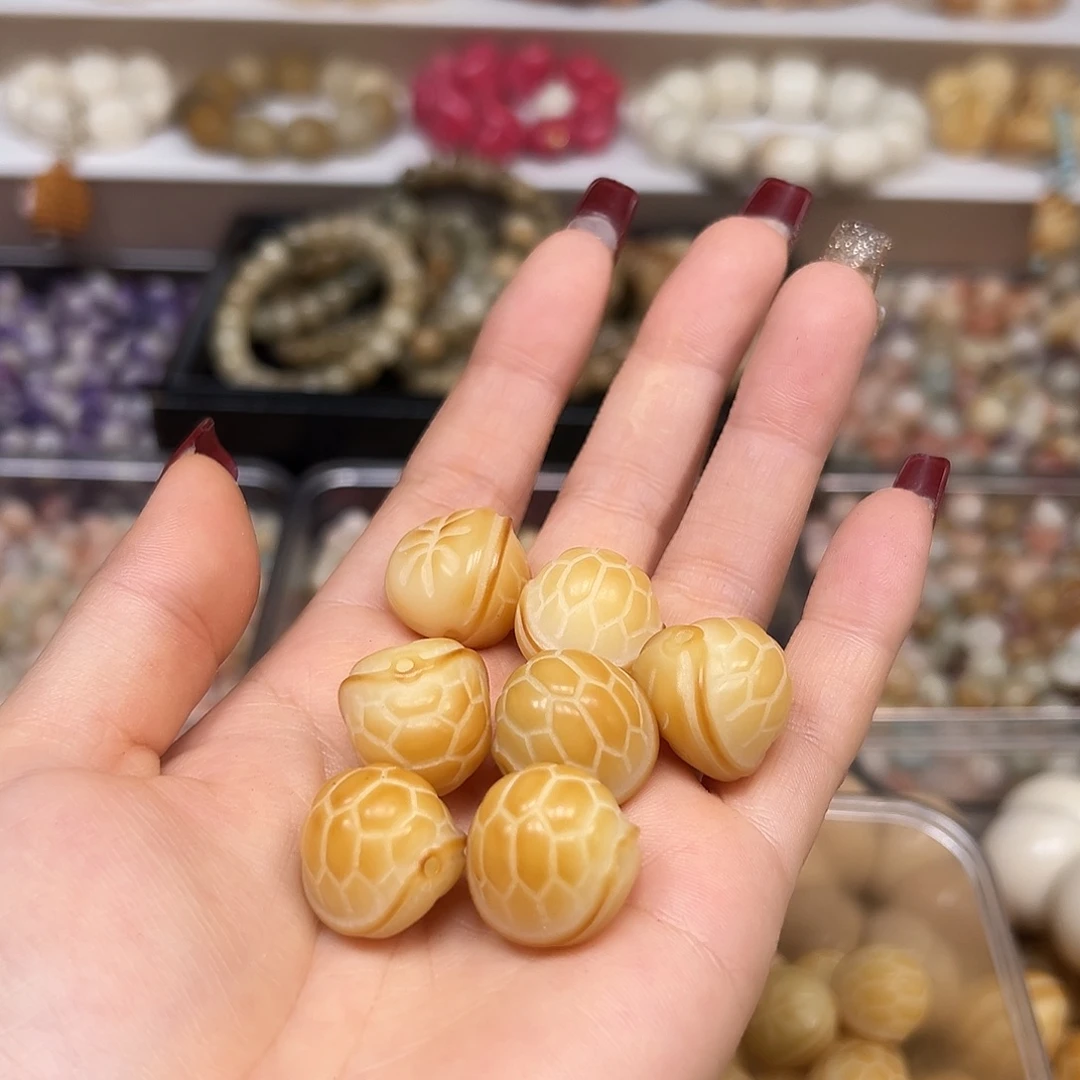 手串菩提根/象牙果卡18左右炭烤富甲5颗