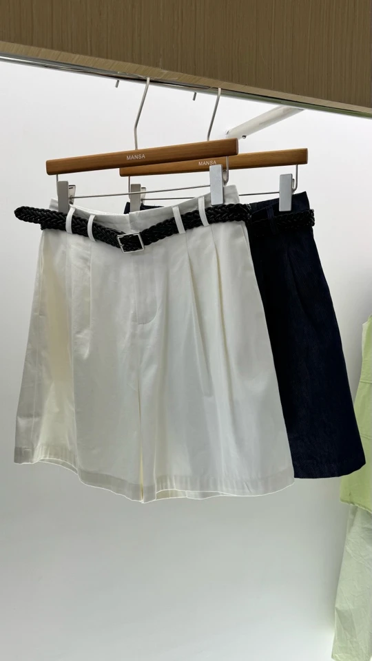 2025夏MANSA高智韩系休闲五分短裤