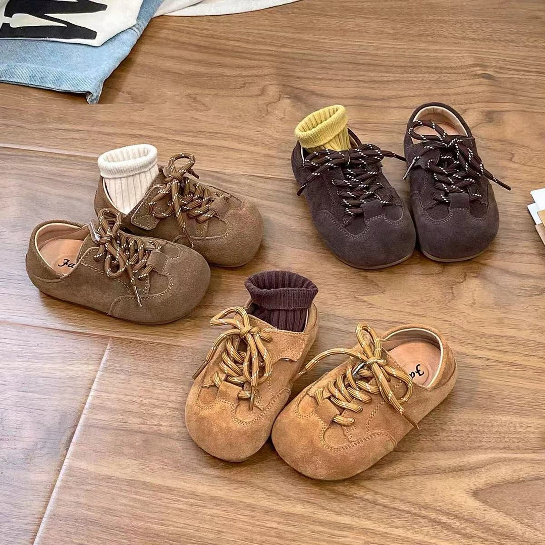 儿童鞋子韩版女童皮鞋复古勃肯鞋秋季新款男童单鞋软底宝宝休闲鞋