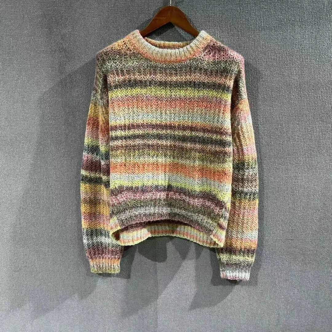 未使用 Acne studio （pm）条纹马海毛毛衣 全新L码/4945